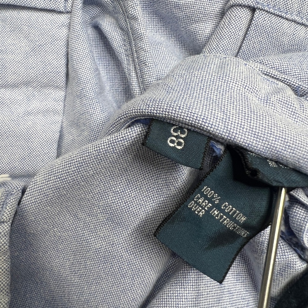 Polo Ralph Lauren Mens 38 Blue Oxford Cotton 867 Trade Mark 15 Shorts Flat Front - Picture 5 of 8